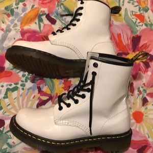 Dr. Martens 1460 white boots